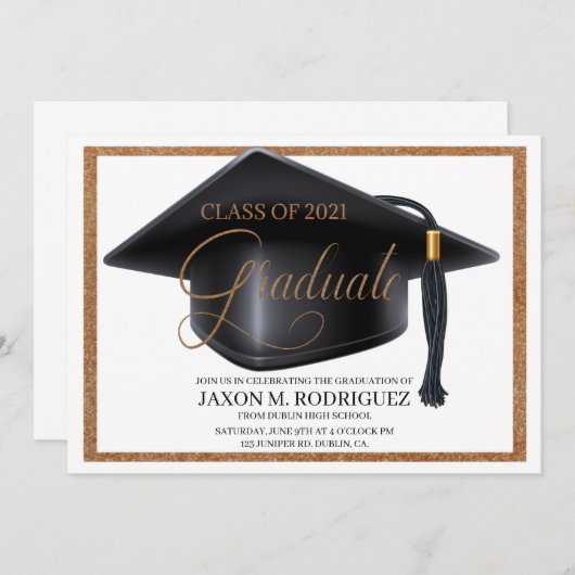 AFSTUDEREN, PARTIJ AFSTUDEERDER, KLASSE VAN 2021 SAVE THE DATE (Voorkant / Achterkant)