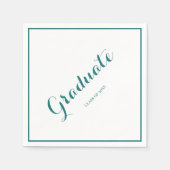 Afstuderen Party Modern Groen Servet (Voorkant)