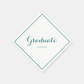 Afstuderen Party Modern Groen Servet (Hoek)