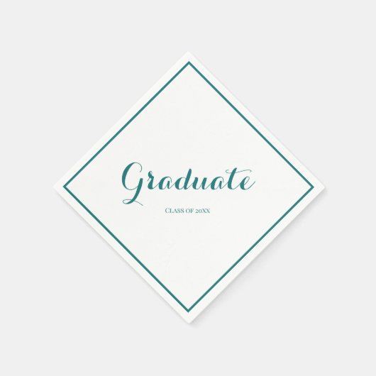 Afstuderen Party Modern Groen Servet (Hoek)