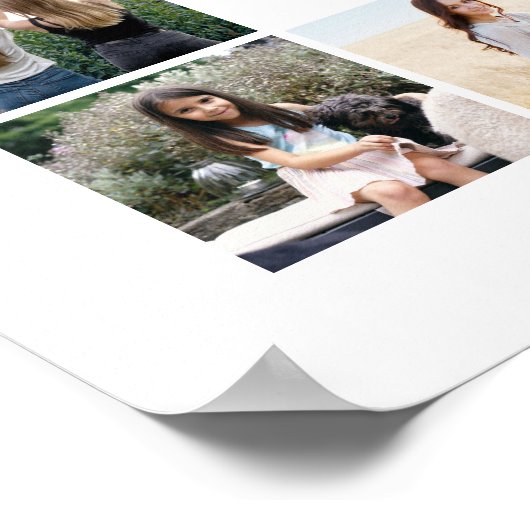 Afstuderen Party Script Welkom & 20 Fotocollage Poster (Hoek)