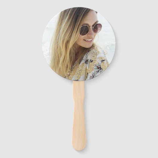 Afstuderen Pastel Rainbow Butterfly Foto Handwaaier (Achterkant)