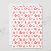 Afstuderen Paw Prints Veterinary School Kaart (Achterkant)