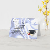 Afstuderen peetdochter gedicht kaart (Gele Bloem)