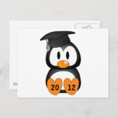 Afstuderen Penguin Aankondigingskaart (Voorkant / Achterkant)