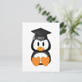 Afstuderen Penguin Aankondigingskaart (Staand voorkant)