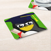 AFSTUDEREN PENGUIN KARTONNEN ONDERZETTERS (Schuin)