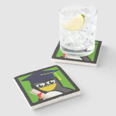 AFSTUDEREN PENGUIN STENEN ONDERZETTER (Zijkant)