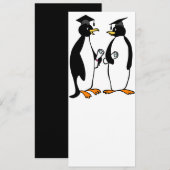 Afstuderen Penguins Cartoon Aankondiging (Voorkant / Achterkant)