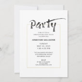 Afstuderen penseel Afdrukfoto's zwart afdrukken Kaart (Achterkant)