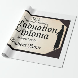 Afstuderen Permanent Tall Diploma Cadeaupapier