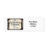 Afstuderen Permanent Tall Diploma Etiket (Voorkant)