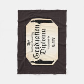 Afstuderen Permanent Tall Diploma Fleece Deken (Voorkant)