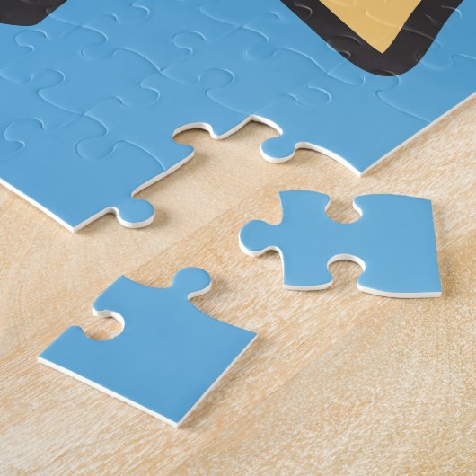 Afstuderen personage Puzzle/Jigzaag Legpuzzel (Zijkant)