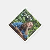 Afstuderen persoonlijke foto's van 2023 servet (Hoek)