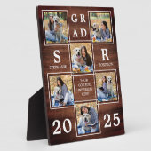 Afstuderen persoonlijke foto's Wooden Afstuderen Fotoplaat (Zijkant)