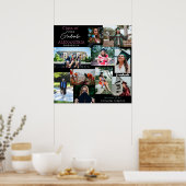 Afstuderen Pet Aangepast multi-fotocollage 6V2 Pos Poster (Keuken)