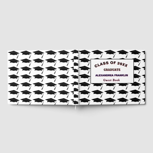 Afstuderen Pet Afstuderen Class Party Personaliser Gastenboek (Volledig)