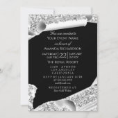Afstuderen PET Bachelorette Party Black Grey Kaart (Voorkant)