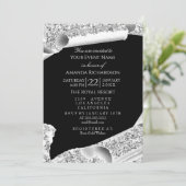 Afstuderen PET Bachelorette Party Black Grey Kaart (Staand voorkant)