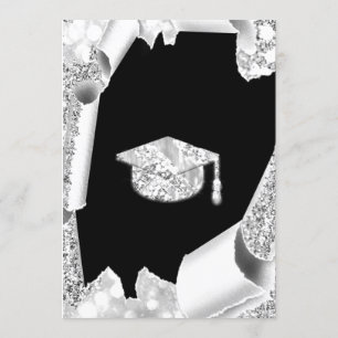 Afstuderen PET Bachelorette Party Black Grey Kaart
