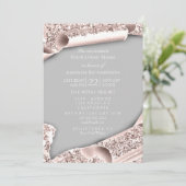 Afstuderen PET Bachelorette Party Blush Roos Grey Kaart (Staand voorkant)