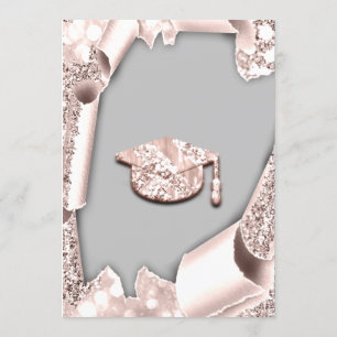 Afstuderen PET Bachelorette Party Blush Roos Grey Kaart