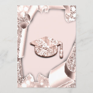 Afstuderen PET Bachelorette Party Roos Roze 3D Kaart