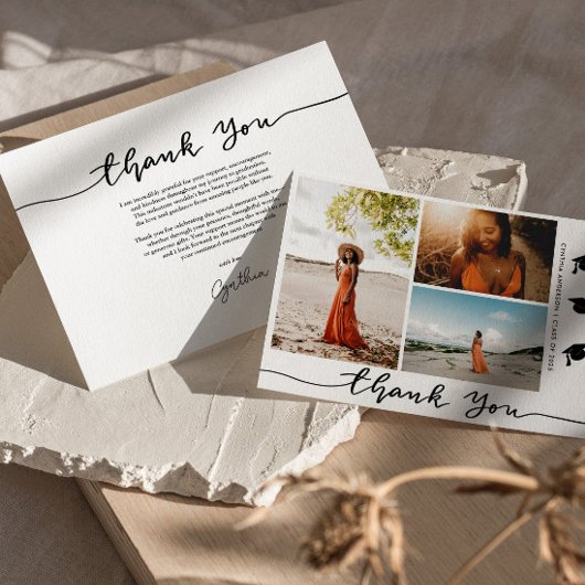 Afstuderen Pet Bedankt Script Afstudeerder Foto Kaart