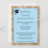 Afstuderen Pet Blauw Afstuderen Kaart (Voorkant)