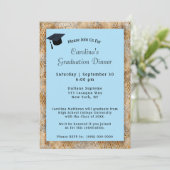 Afstuderen Pet Blauw Afstuderen Kaart (Staand voorkant)