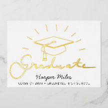 Afstuderen pet briefkaart