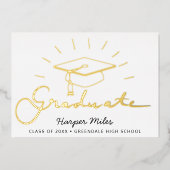 Afstuderen pet briefkaart (Voorkant)