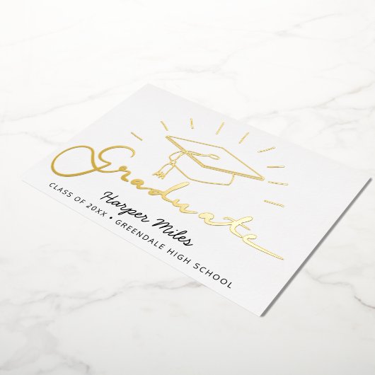 Afstuderen pet briefkaart (Gedraaid)