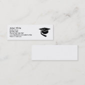 Afstuderen pet contactkaartje (Voorkant / Achterkant)