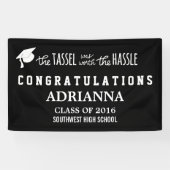 Afstuderen Pet de Tassel was de Hassle waard Spandoek (Horizontaal)