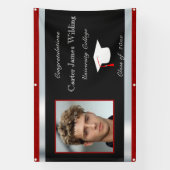 Afstuderen, Pet Diploma Persoonlijke foto Spandoek (Verticaal)