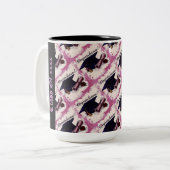 Afstuderen Pet & Diploma Roze Mok (Voorkant links)