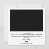 Afstuderen Pet Direct 1-2 Foto & dank u Kaart B (Achterkant)