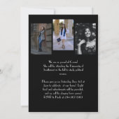 Afstuderen Pet Elegant Aankondiging (Achterkant)