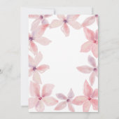 Afstuderen Pet Gefeliciteerd Waterverf Floral Kaart (Achterkant)