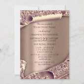 Afstuderen PET Glitter Roos 3D EFFECT Kaart (Voorkant)