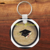 afstuderen pet, Honor Afstuderen Sleutelhanger (Voorkant)