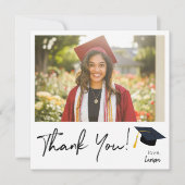 Afstuderen Pet Instant Photo Two & Hartelijk dank Kaart (Voorkant)