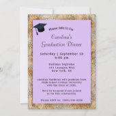 Afstuderen Pet Paars Afstuderen Kaart (Voorkant)