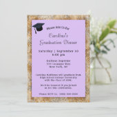 Afstuderen Pet Paars Afstuderen Kaart (Staand voorkant)