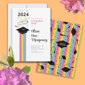 Afstuderen Pet Party Uitnodiging