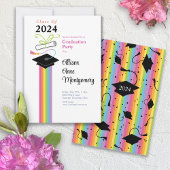 Afstuderen Pet Party Uitnodiging