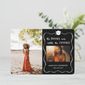 Afstuderen Pet Script Tassel was het gedoe waard Kaart (Staand voorkant)