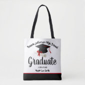 Afstuderen Pet Tassel & Scroll Tote Bag (Voorkant)